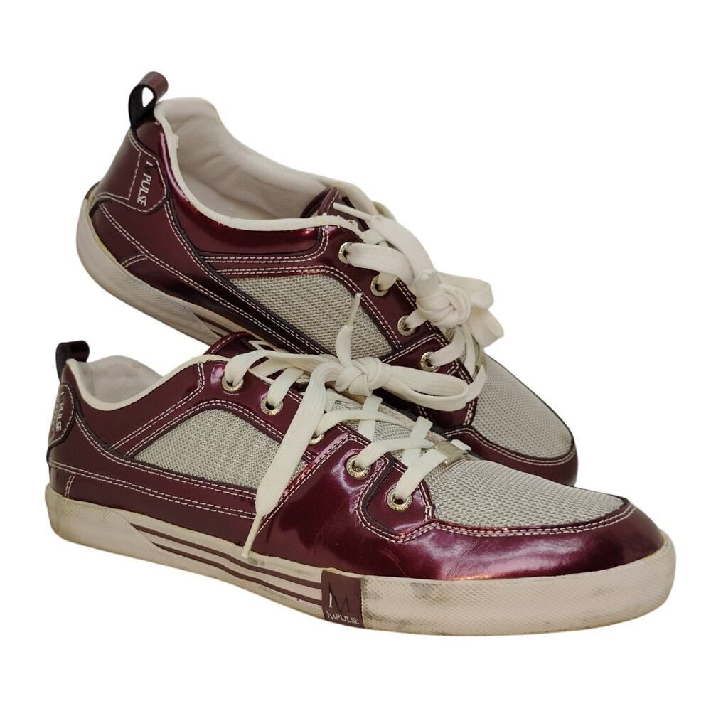 Impulse Mens Pre-owned Fashion Purple & Gray Casual Sneakers - sz. 10 1/2M